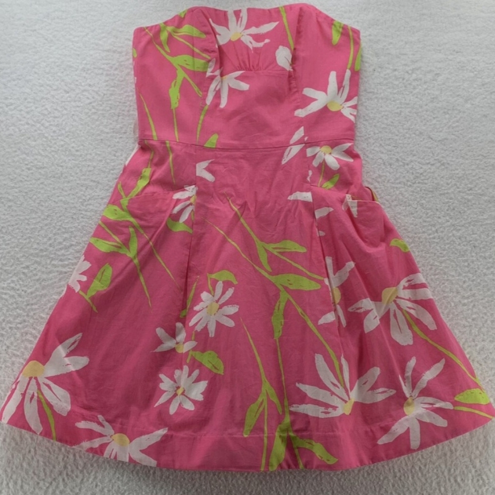 Lilly pulitzer twirler Dress, pocket wire cuesta floral hot pink